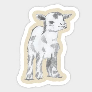 Cute Little Lamb Sticker